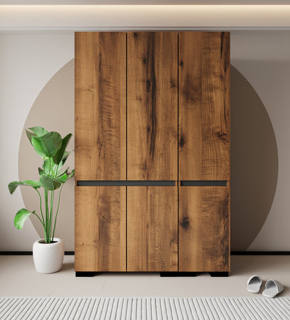 Floransa 6 Kapılı Flr6-ıra Ceviz- Antrasit Gardırop