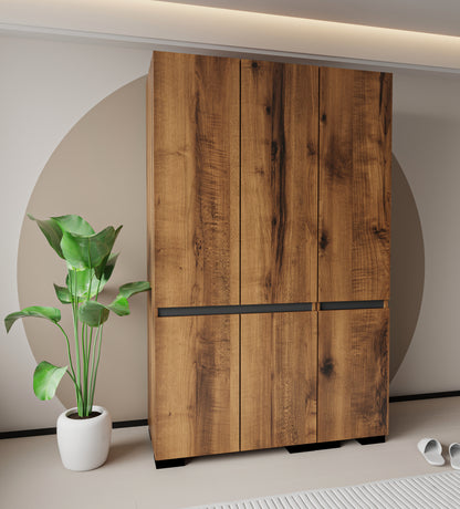 Floransa 6 Kapılı Flr6-ıra Ceviz- Antrasit Gardırop