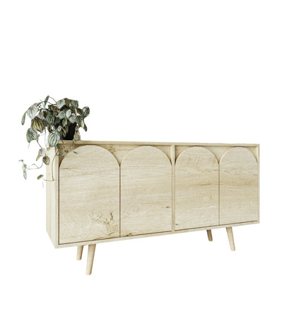 K-403 Venezia Ahşap Ayaklı Bohem Konsol Safir Meşe 150 Cm