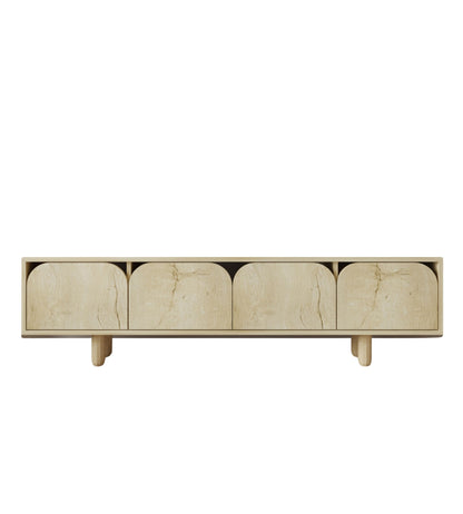 T-403 Lazio Bohem Ahşap Ayaklı Tv Ünitesi Tv Sehpası Safir Meşe