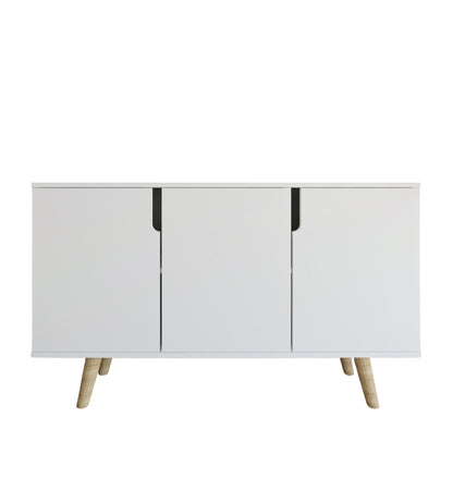 Verona 120 Cm Konsol, Kahve Köşesi, Tv Ünitesi, Çok Amaçlı Ahşap Ayaklı Konsol Beyaz (K-202)
