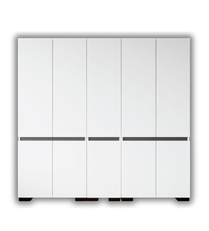 Floransa 10 Kapılı Flr10-A2FR Beyaz- Antrasit Gardırop -Çok Amaçlı Dolap -Yüklük