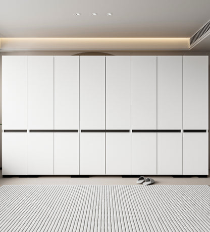 Floransa 16 Kapılı Flr16-ıa3 Beyaz- Antrasit Gardırop-çok Amaçlı Dolap-yüklük