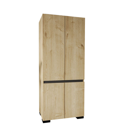 Floransa 4 Kapılı Flr4 -ıra Safir - Antrasit Gardırop-çok Amaçlı Dolap-yüklük