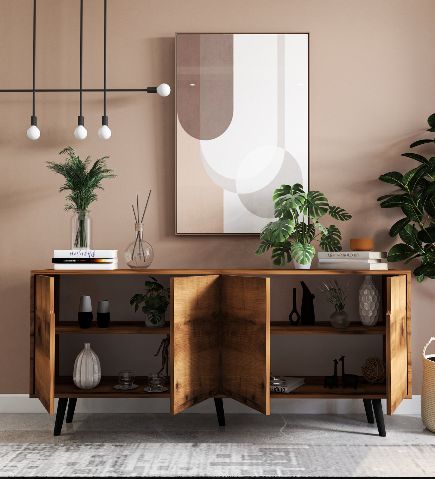 Latina Modern Konsol 180 Cm Ceviz