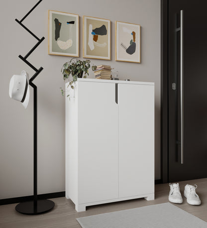 Venedik 4 Bölmeli Ayakkabılık Çok Amaçlı Dolap Mutfak Banyo Kiler Dolabı Beyaz