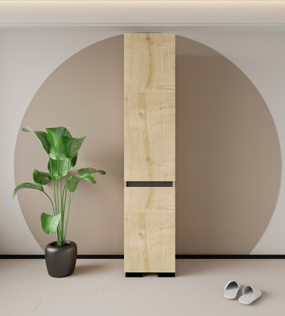 G-602 Floransa Tek Kapılı 4 Raflı Safir-Antrasit Çok Amaçlı Dolap