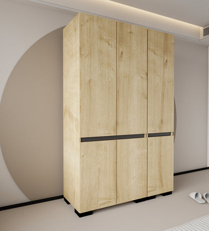 Floransa 6 Kapılı Flr6-ırf Safir - Antrasit Gardırop-çok Amaçlı Dolap-yüklük Safir Meşe