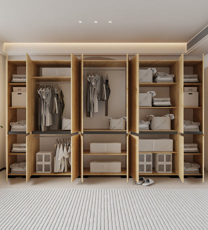 Floransa 16 Kapılı Flr16-ıa3 Safir- Antrasit Gardırop-çok Amaçlı Dolap-yüklük