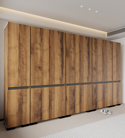 Floransa 16 Kapılı Flr16-ıa3 Ceviz- Antrasit Gardırop-çok Amaçlı Dolap-yüklük