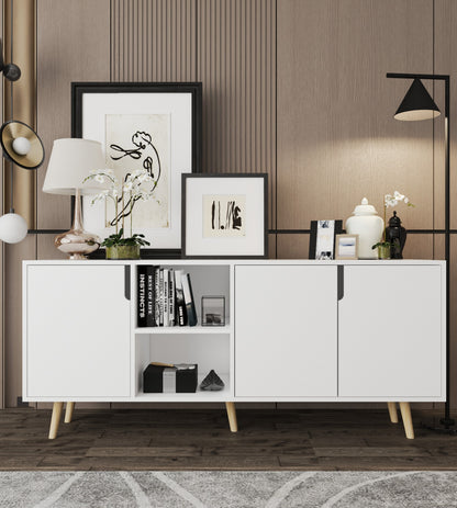 Latina Modern Konsol 3 Kapaklı 180 Cm Beyaz (K-901)
