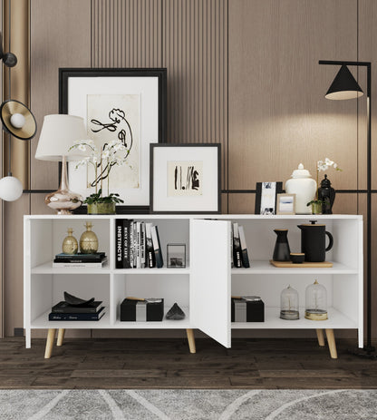 Latina Modern Konsol 3 Kapaklı 180 Cm Beyaz (K-901)