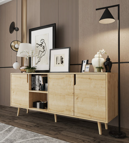 Latina Modern Konsol 3 Kapaklı 180 Cm Safir Meşe (K-903)