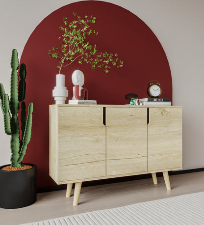 Verona 120 Cm Konsol, Kahve Köşesi, Tv Ünitesi, Çok Amaçlı Ahşap Ayaklı Konsol (K-203)