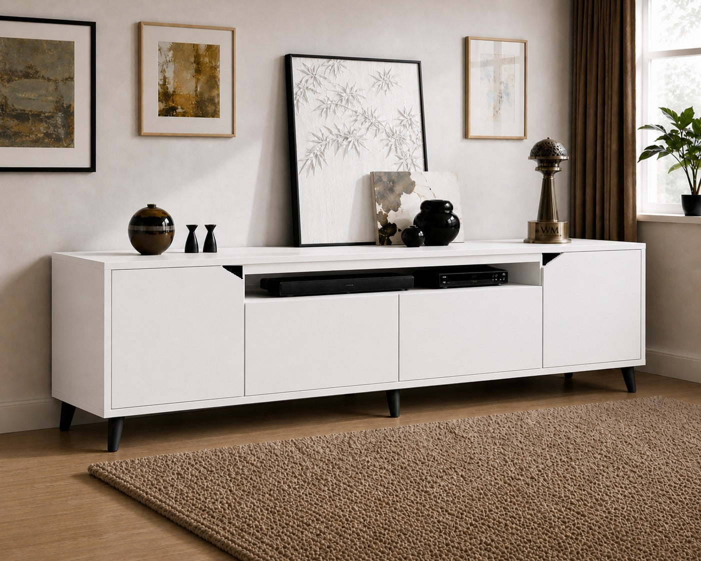 Legno Premium 180cm Konsol Beyaz