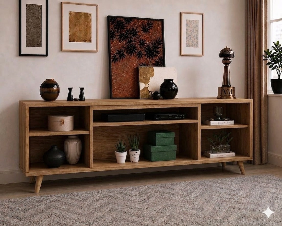 Legno 180cm Konsol Safir Meşe-Antrasit