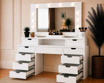 LEGNO BELLORA PREMIUM AYNALI MAKYAJ MASASI