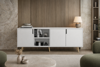 Latina Modern Konsol 3 Kapaklı 180 Cm Beyaz (K-901)