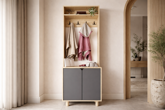 PADOVA Portmanto Vestiyer Ayakkabılık 2 Kapaklı 4 Askılı