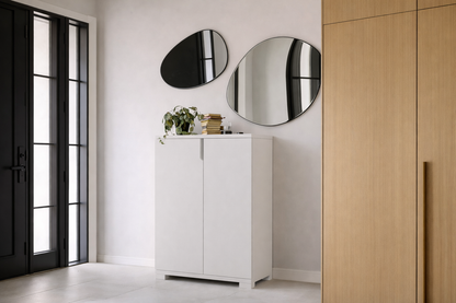 Venedik 4 Bölmeli Ayakkabılık Çok Amaçlı Dolap Mutfak Banyo Kiler Dolabı Beyaz