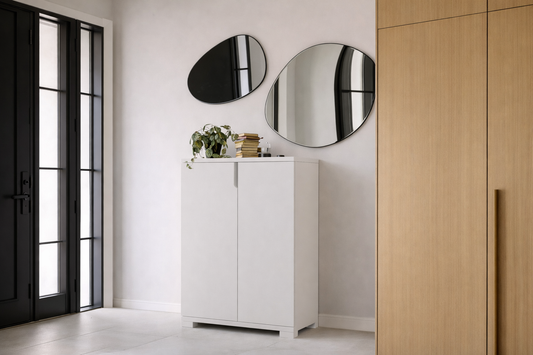 Venedik 4 Bölmeli Ayakkabılık Çok Amaçlı Dolap Mutfak Banyo Kiler Dolabı Beyaz