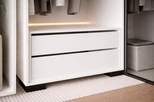 Floransa Çekmece Modül Beyaz Gardırop