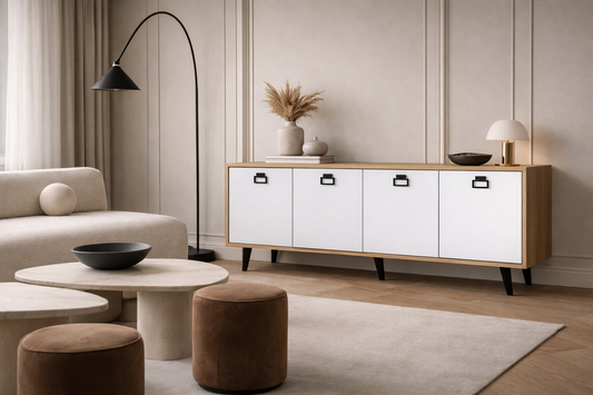 Mirza Modern Konsol 180 Cm Safir Meşe-beyaz (K-702)