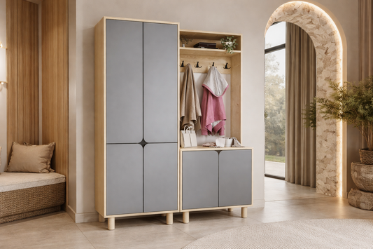 PADOVA Portmanto Vestiyer Ayakkabılık 6 Kapaklı 4 Askılı