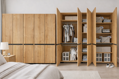 Floransa 10 Kapılı Flr10-A2AR Safir- Antrasit Gardırop -Çok Amaçlı Dolap -Yüklük