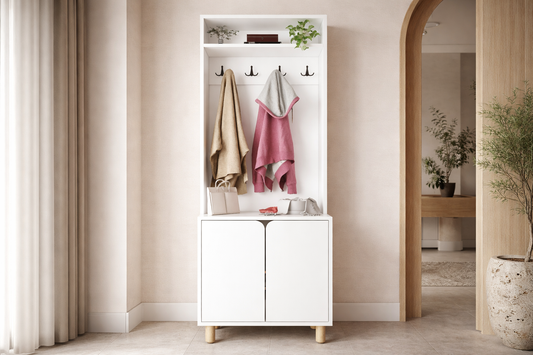 PADOVA Portmanto Vestiyer Ayakkabılık 2 Kapaklı 4 Askılı